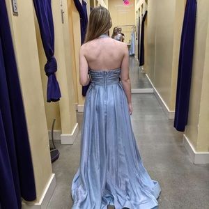 Iridescent blue dress size 4 prom or pageant